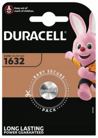 Duracell lithium CR1632 baterija, 3V